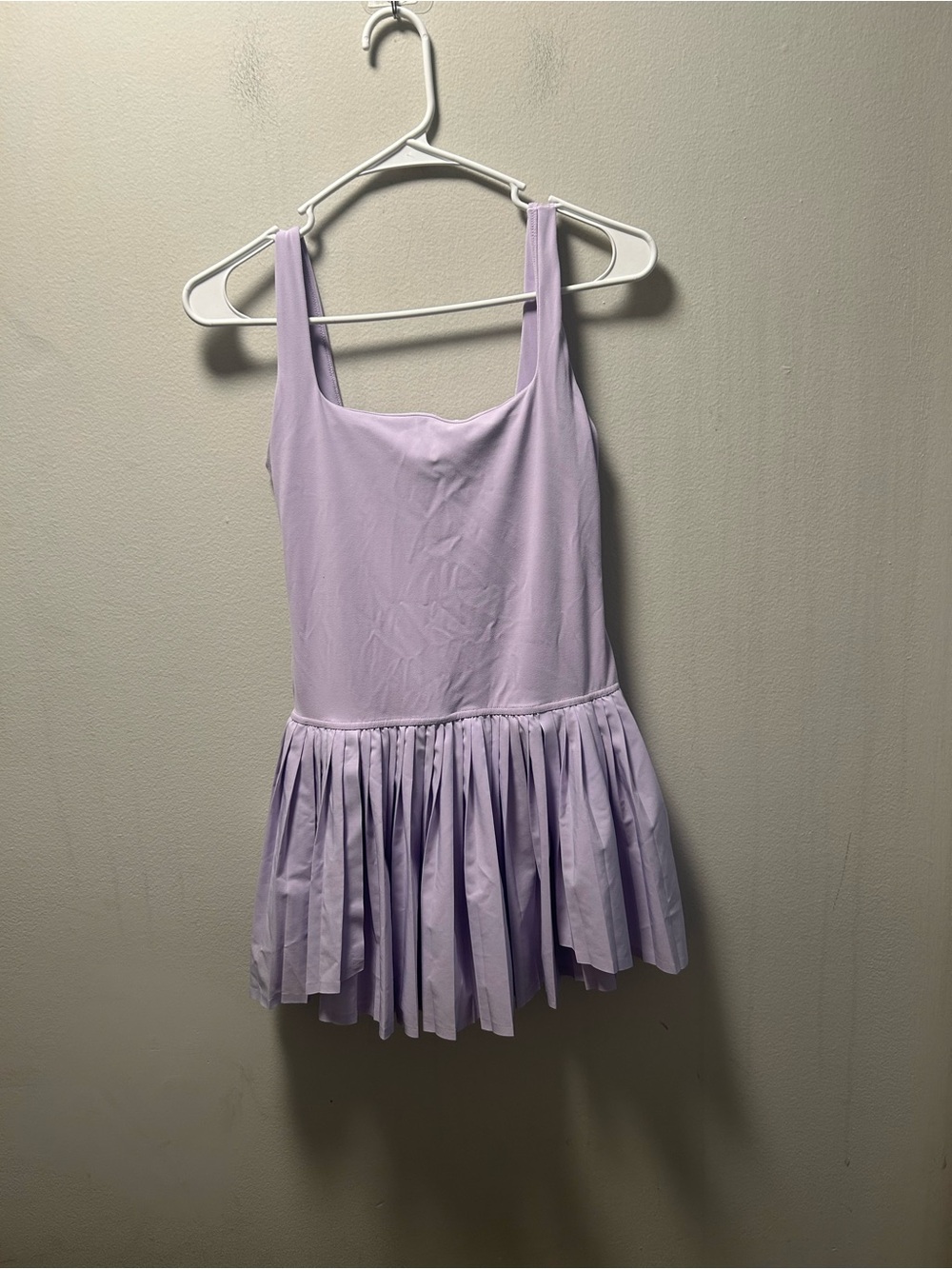 aerie Lavender Pleated Mini Dress
